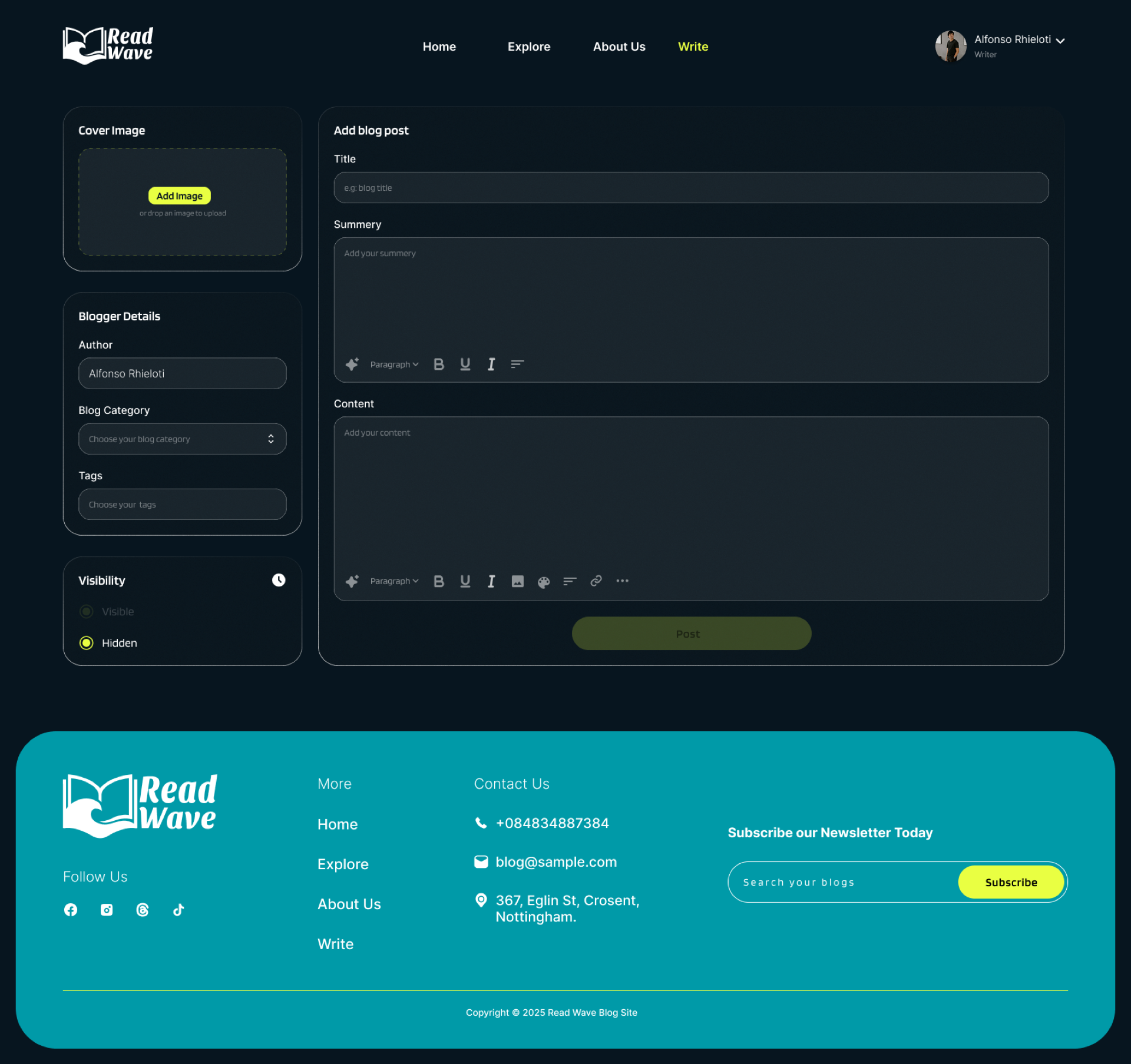 ReadWave Blog Upload